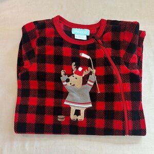 Pekkle - Red and Black Kids Fleece Pajamas